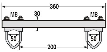 Obejma dystansowa LC-OR-20R50 - Akcesoria monta�owe